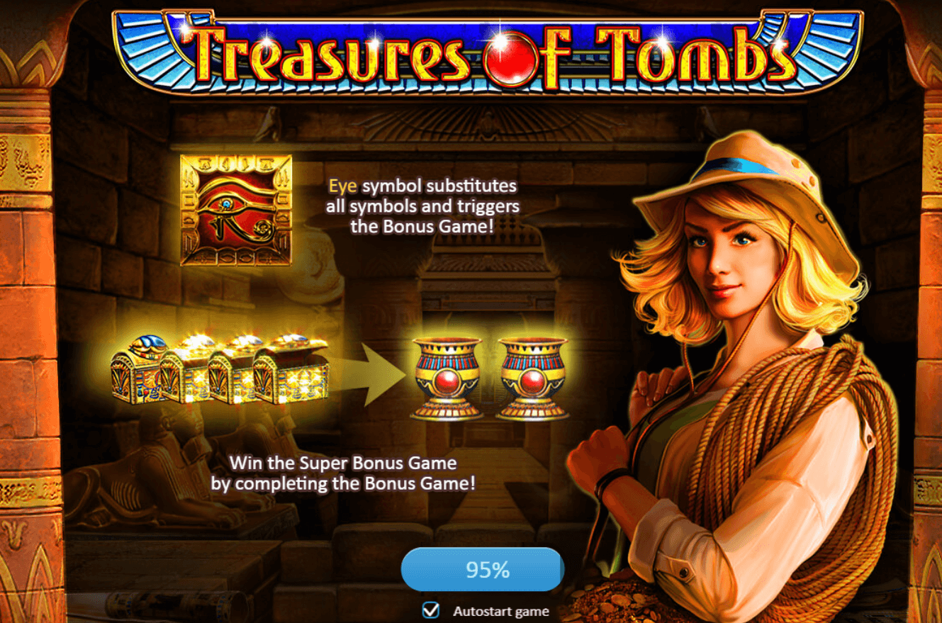 Treasures of tombs игровой автомат как узнать выиграл ли билет столото