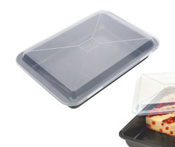  Лист для выпечки глубокий 33x23 см с крышкой Delicia 