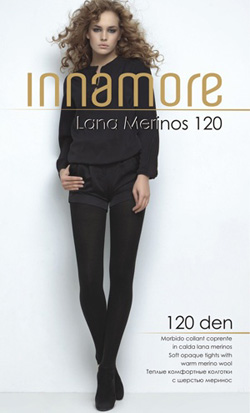  Осенне-зимние колготы с шерстью Лана Меринос 120 Innamore 